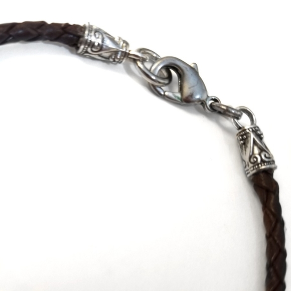 Glass & Silver Beaded Braided Bracelet - Picture 6 of 7